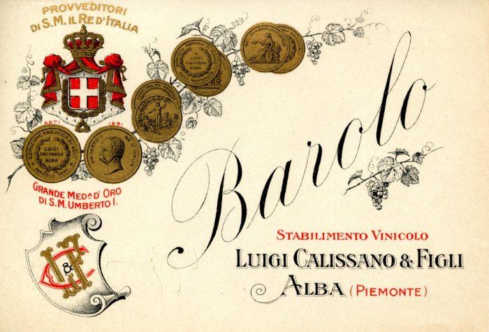 Une vieille étiquette de Barolo
